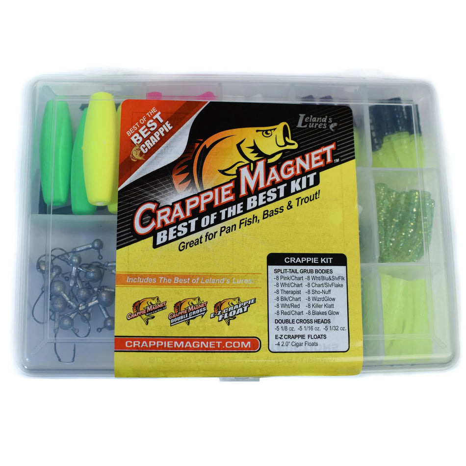 Leland Lures Crappie Magnet Best of the Best Kit (117 Pc)