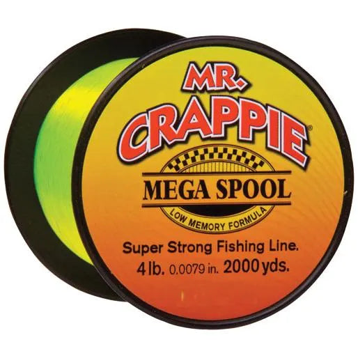 Mr. Crappie 6 Pound Clear Monofilament Fishing Line 1500 Yard Spool
