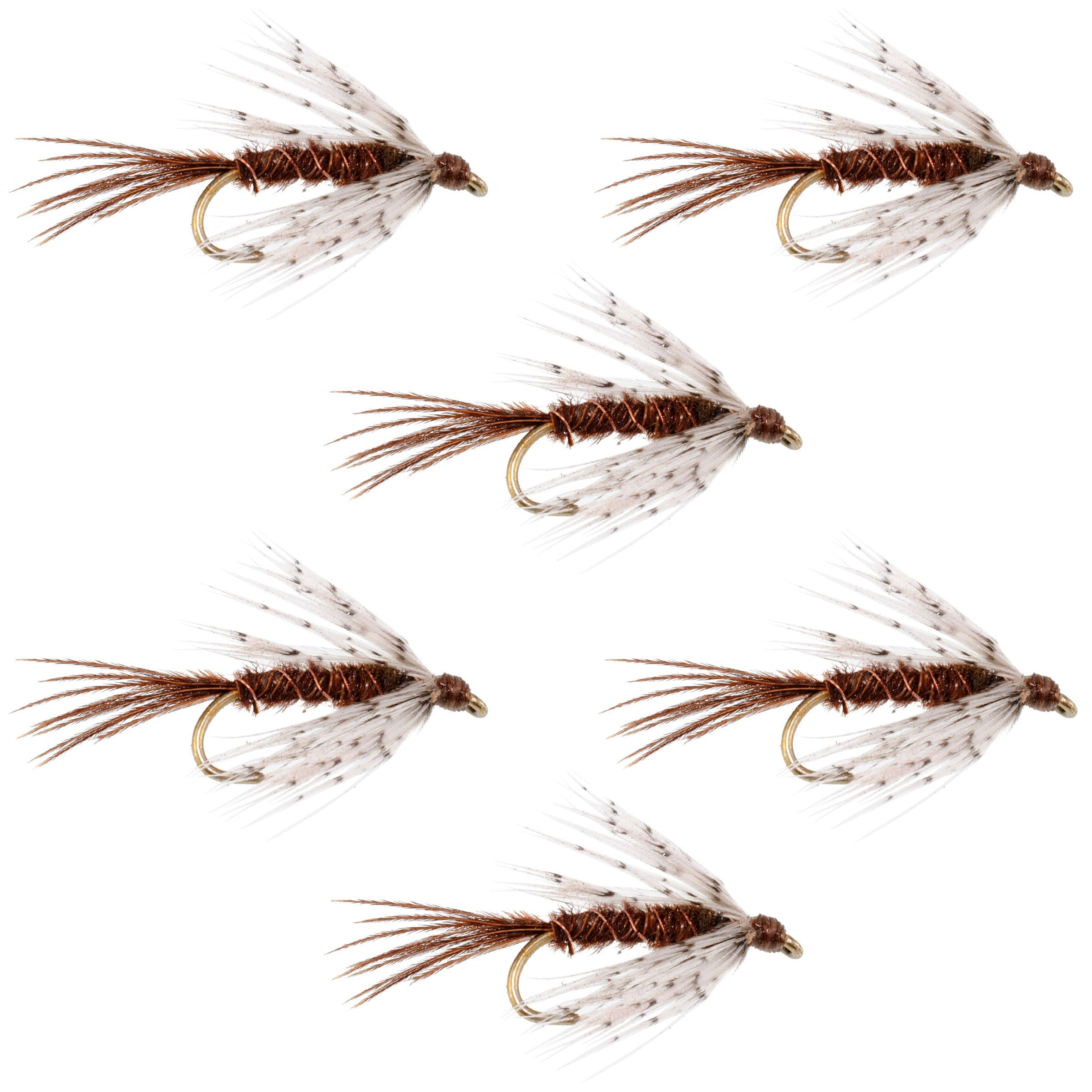 Soft Hackle Partridge and Pheasant Tail Fly Fishing Wet Flies - 6 Flie ...