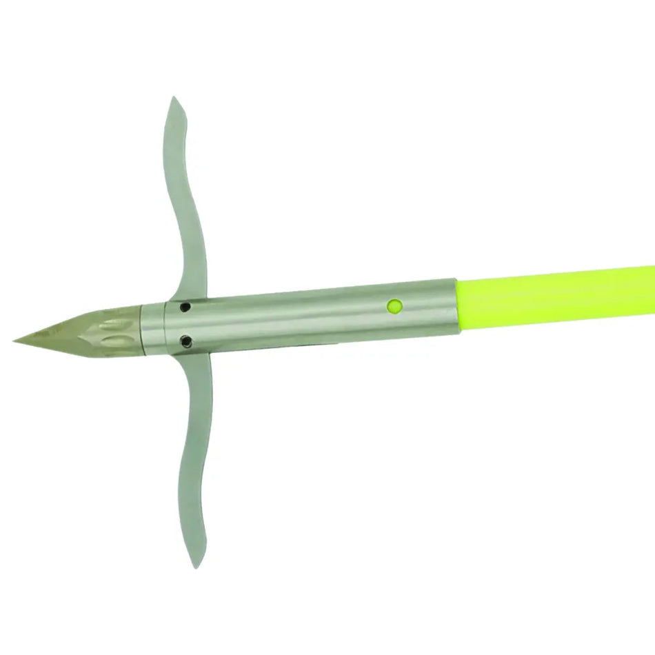 Muzzy Classic Fish Arrow (Chartreuse with Iron 2 Barb Point)