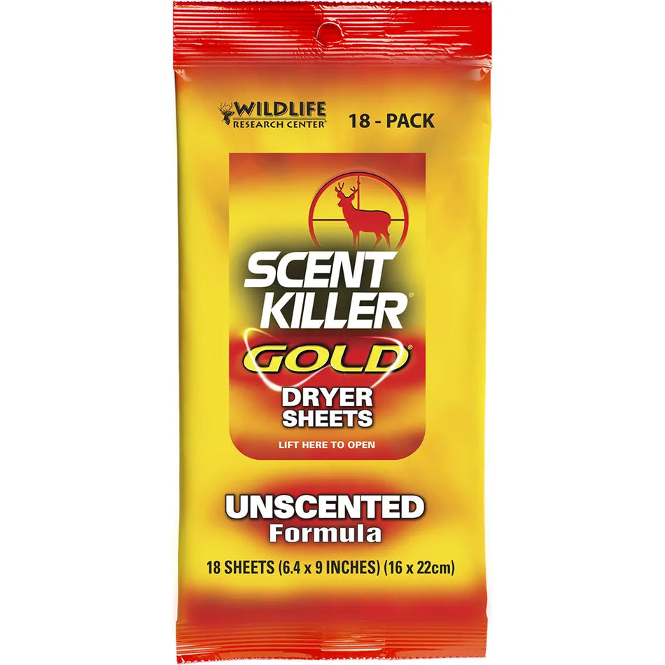 Wildlife Research Scent Killer Dryer Sheets Gold