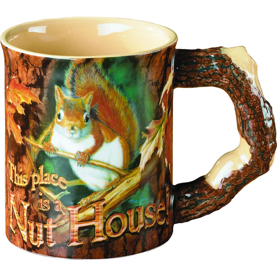 Wild Wings Sculpted Mug - Nut House Squirrel