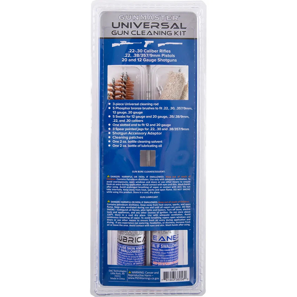 Gunmaster Universal Cleaning Kit (19 pc. w/ oil and solvent)