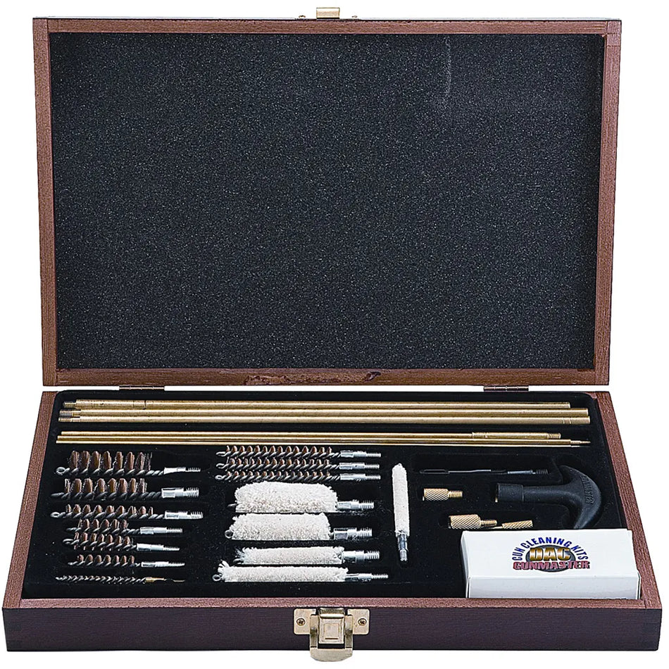 Gunmaster Deluxe Universal Gun Cleaning Kit (Wooden Case 35 pc.)