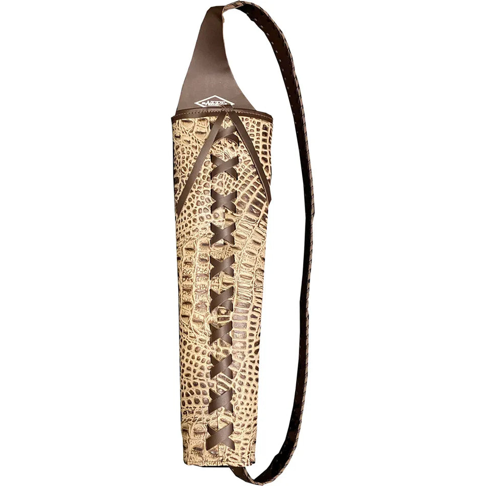 Neet Alligator Embossed Back Quiver (RH Tan)