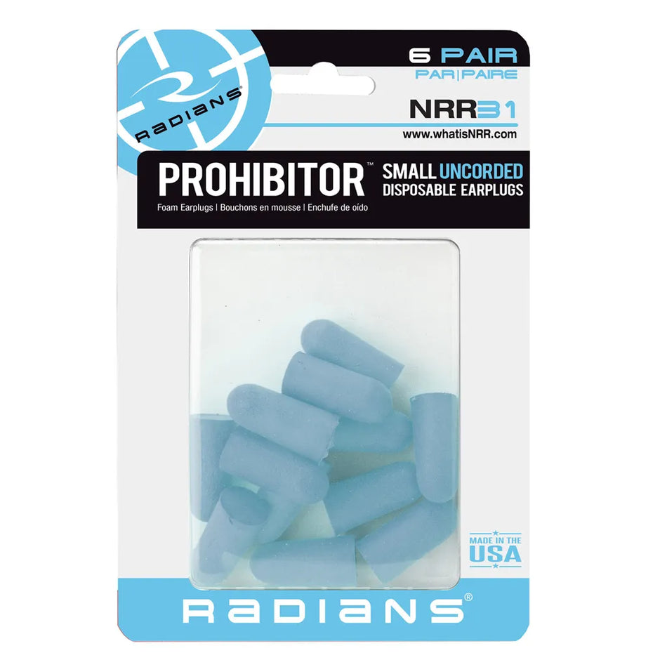 Radians Prohibitor Small Foam Earplugs