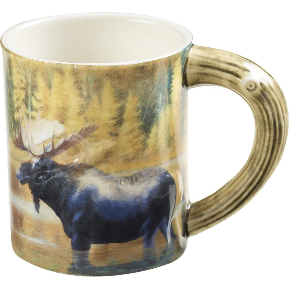 Wild Wings Sculpted Mug - The Loner Moose