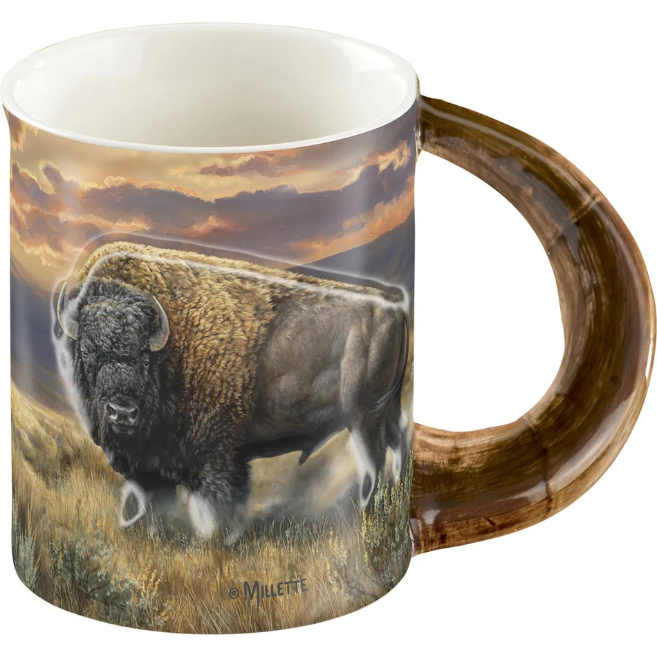 Wild Wings Sculpted Mug - Dusty Plains Bison