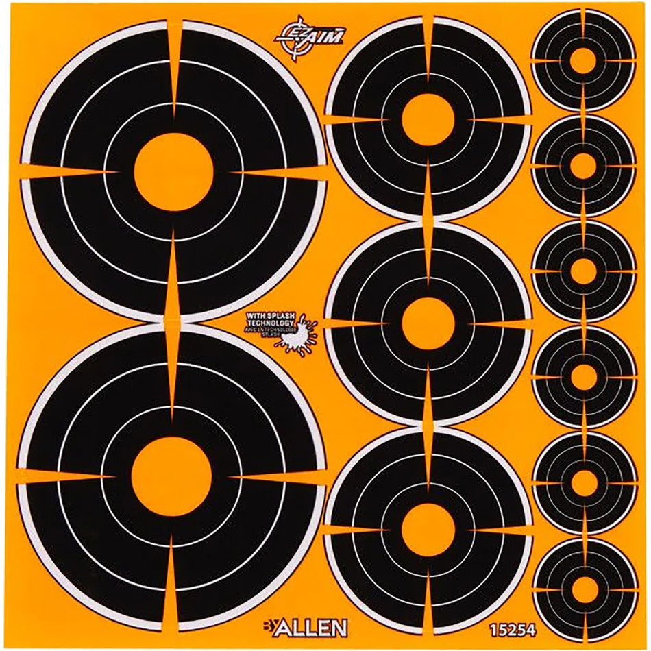 EzAim Splash Bullseye Adhesive Targets (Variety Pack 12 pk.)