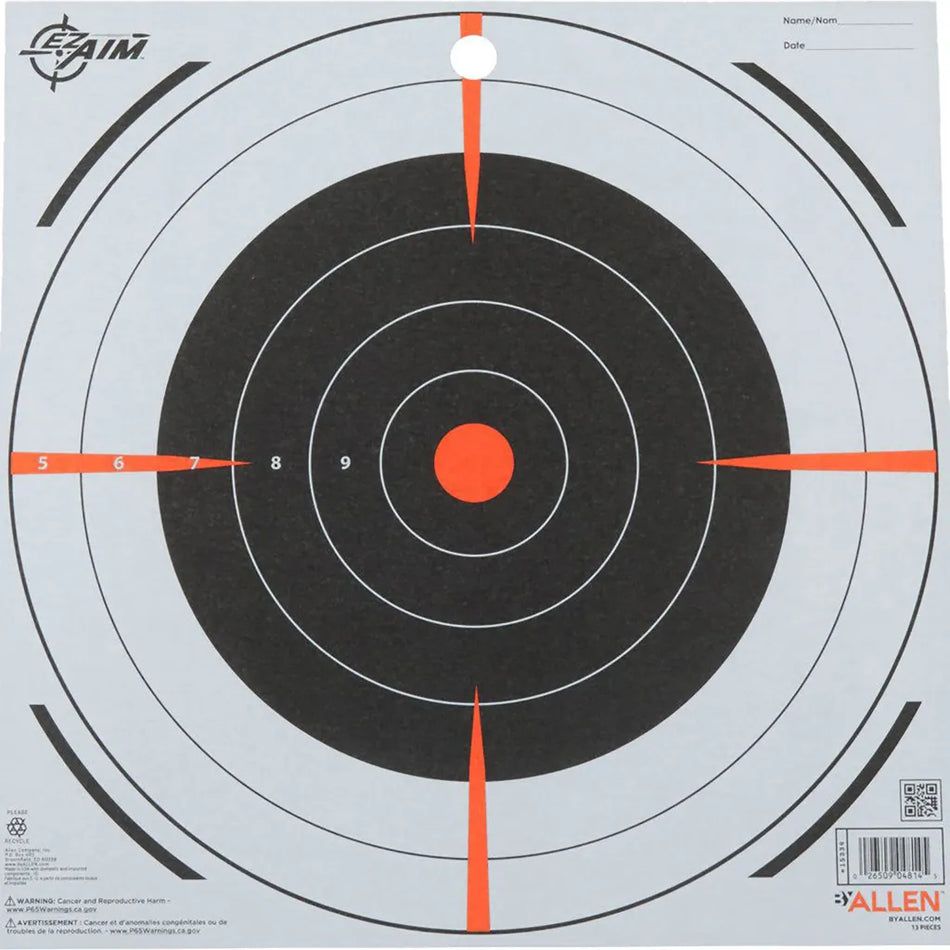 EzAim Paper Bullseye Targets