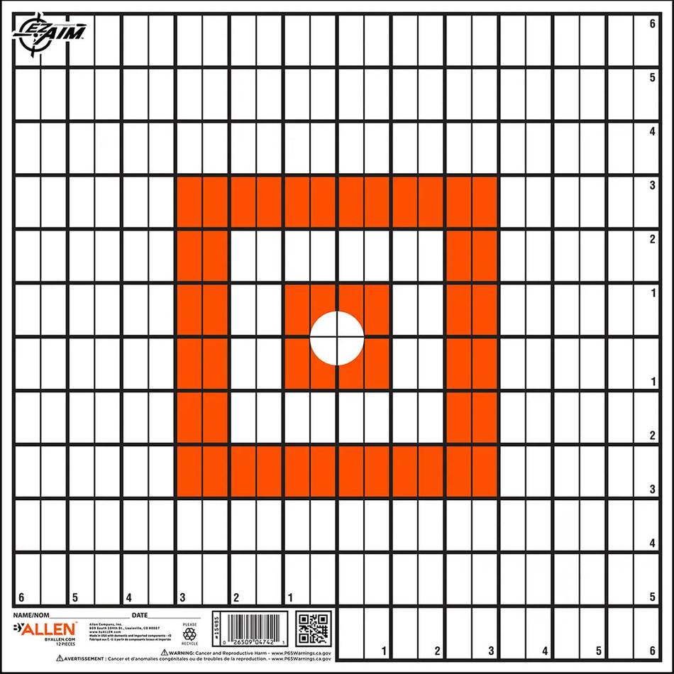 EzAim Grid Paper Targets