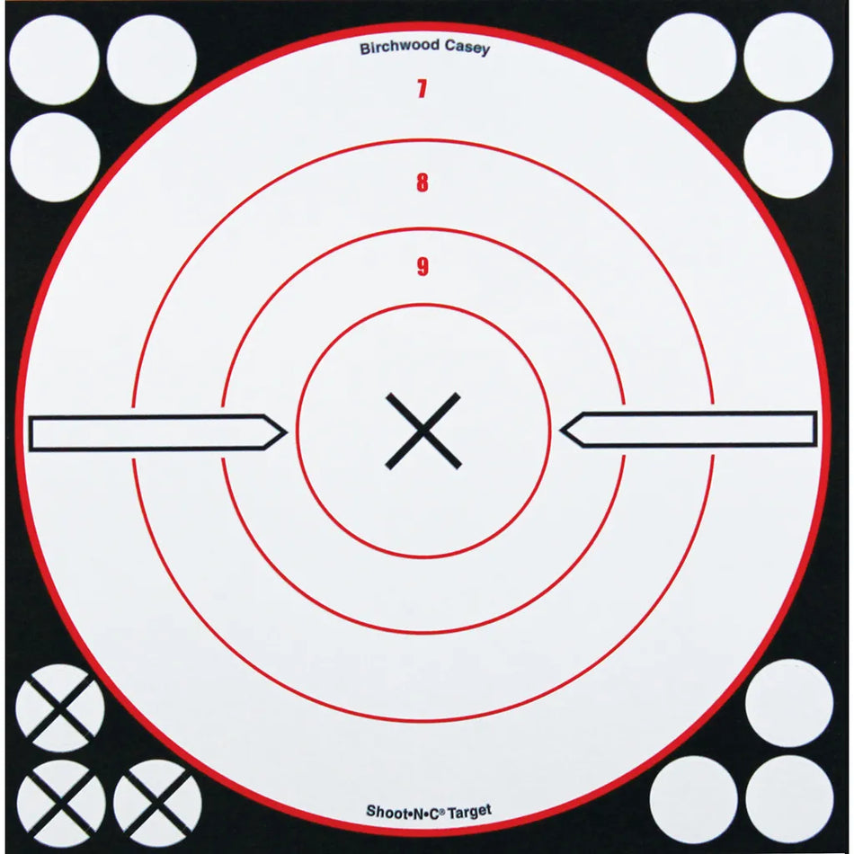 Birchwood Casey Shoot-N-C Target (8 in. Black/White X-Bull 6 pk.)