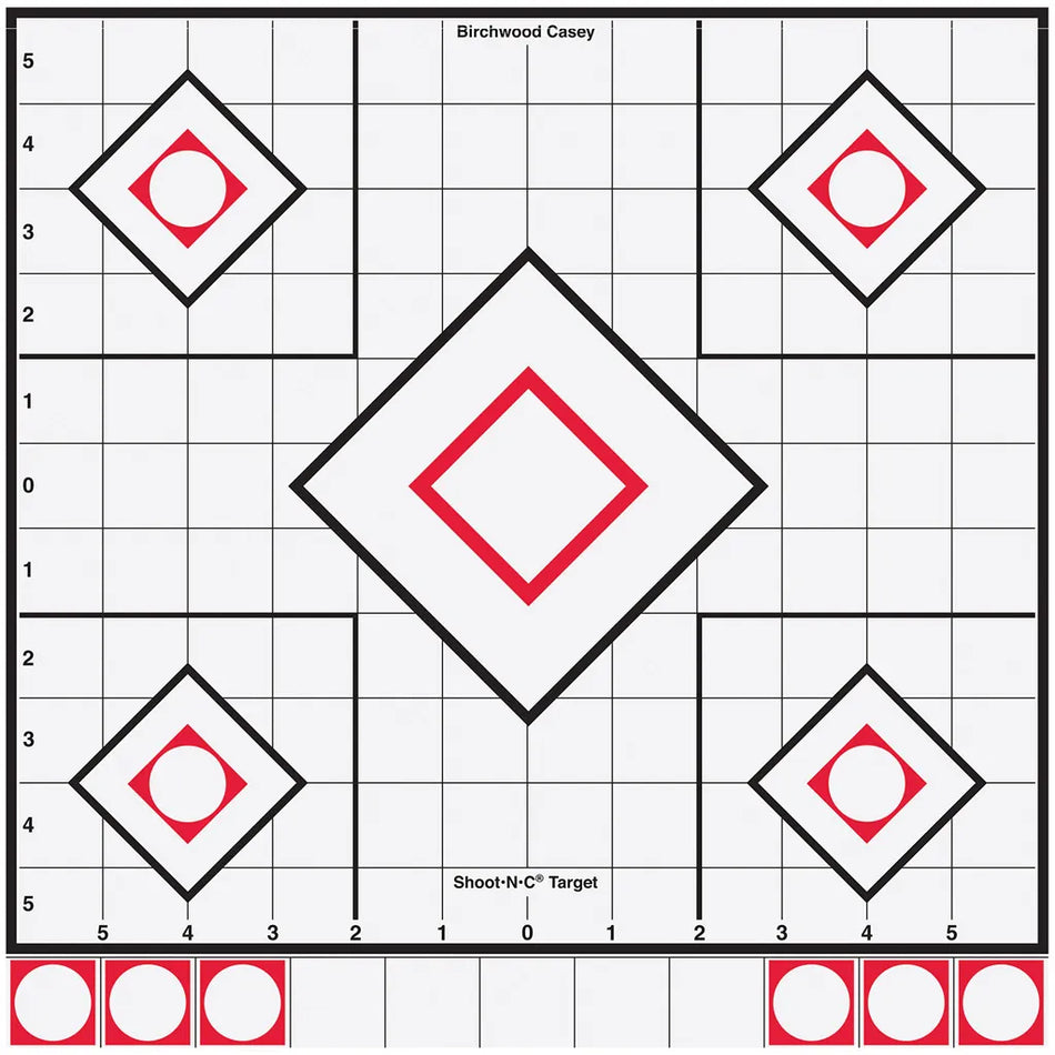 Birchwood Casey Shoot-N-C Target (8 in. Black/White Sight-In 5 pk.)