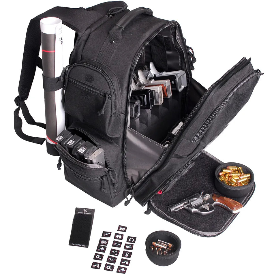 GPS Executive Backpack with Cradle (Black 5 Handgun)