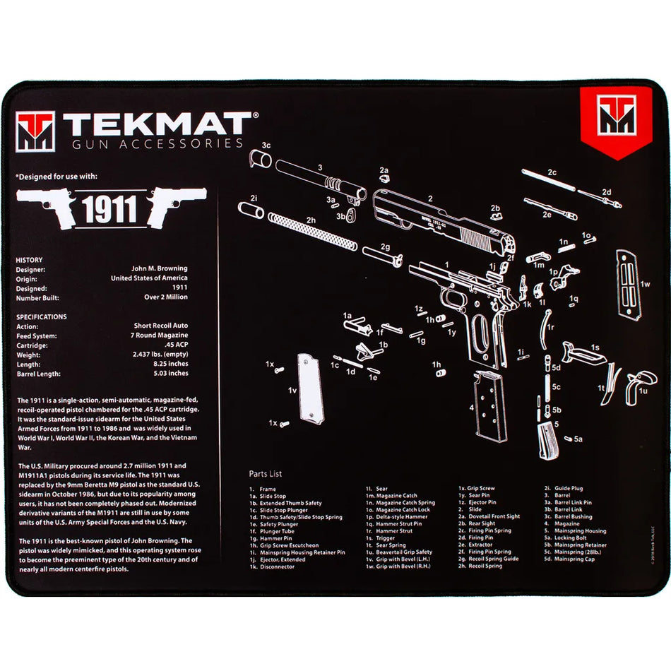 Tekmat Ultra 20 Pistol Cleaning Mat