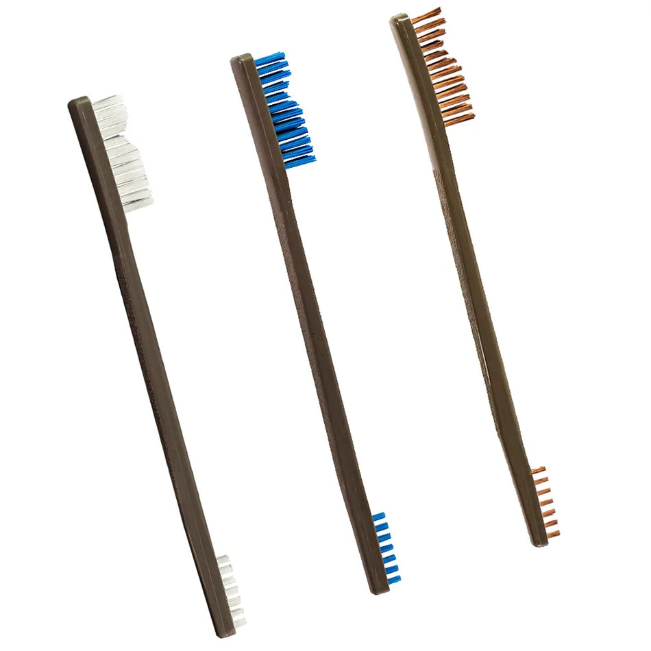 Otis All Purpose Brushes (Nylon/Blue Nylon/Bronze 3 pk.)