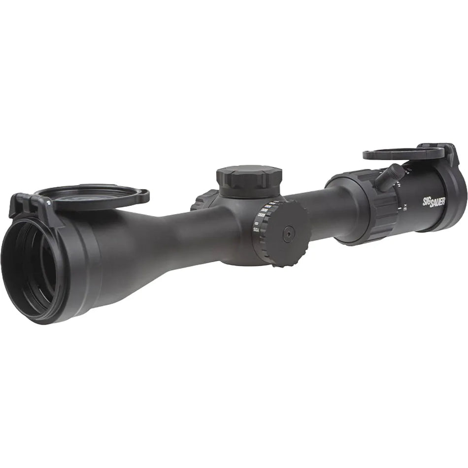 Sig Sauer Whiskey 4 Rifle Scope (3-12x44mm Quadplex Capped Turret)