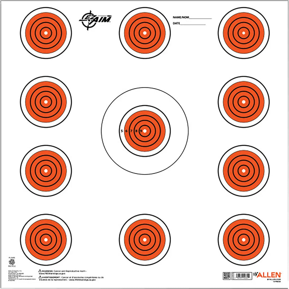 EzAim 11 Spot Indoor Paper Target