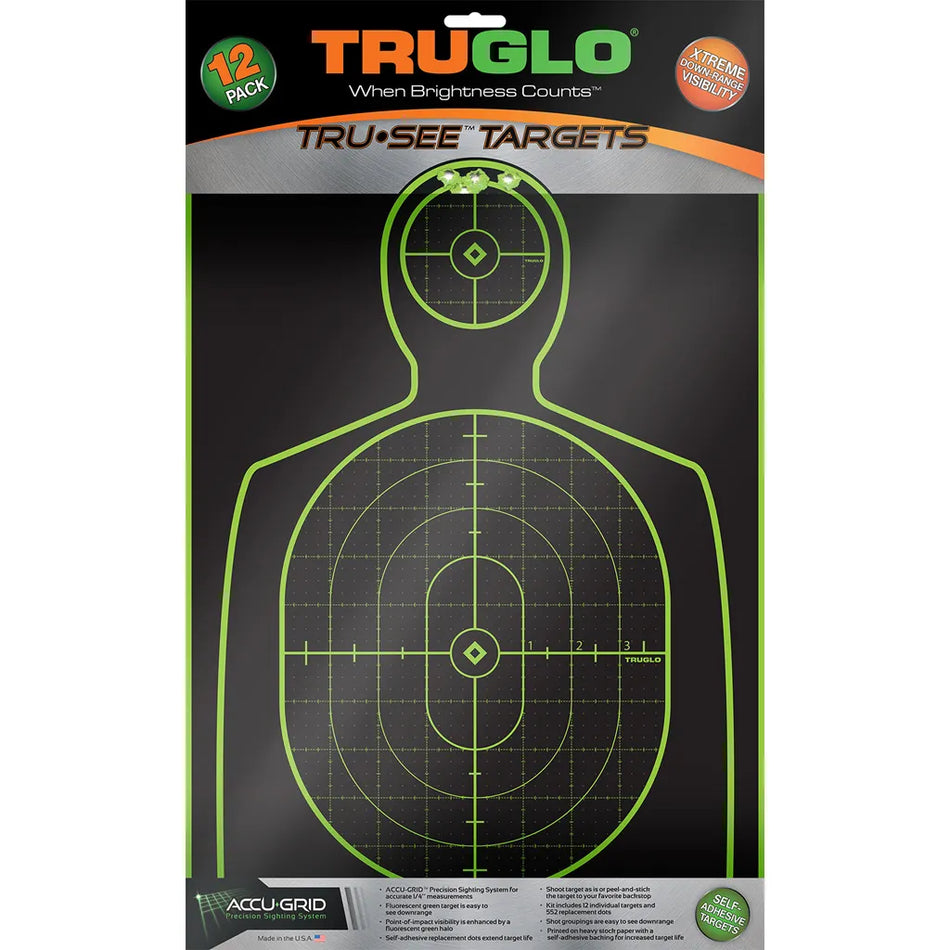 TruGlo TruSee Splatter Silhouette Target