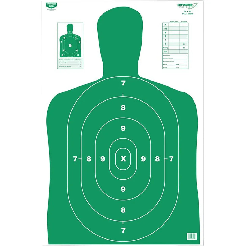 Birchwood Casey EZE-Scorer Target (BC-27 Green 23x35 in. 5 pk.)