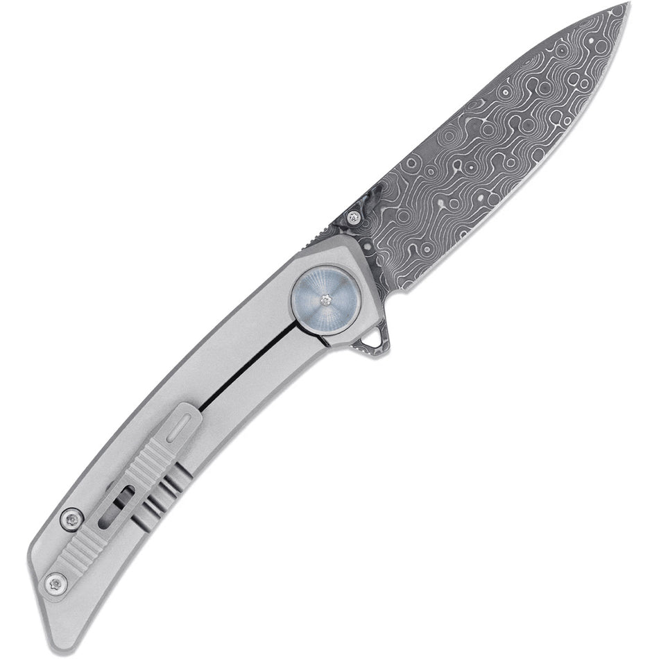 CobraTec Emperor Carbon Damascuss Drop Point Knife