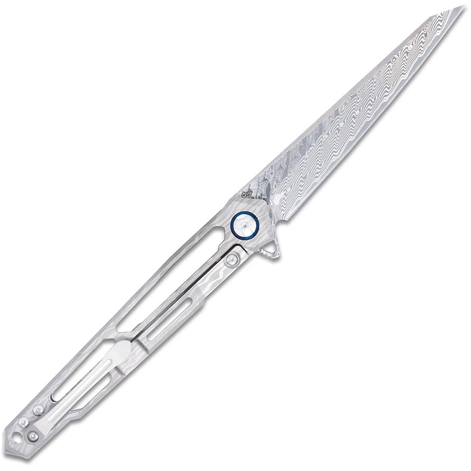 CobraTec Ghost Frame Lock Damascus Knife