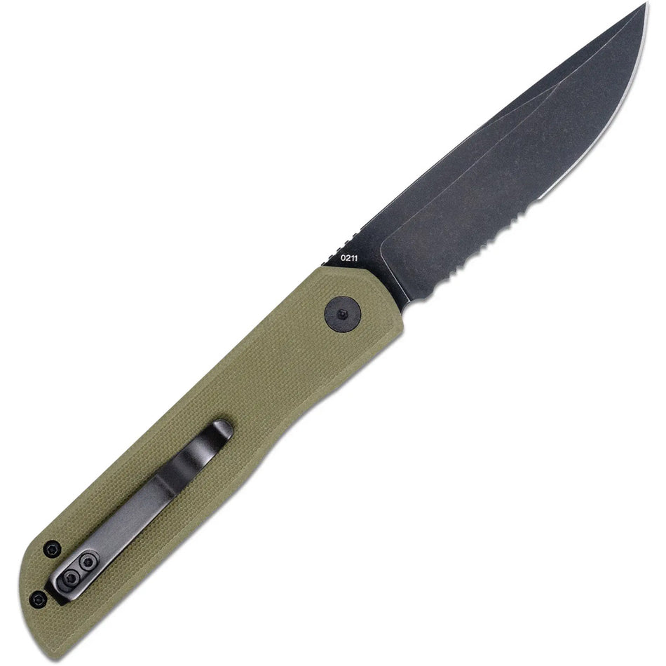 CobraTec Prowler G-10 Button Lock Drop Knife