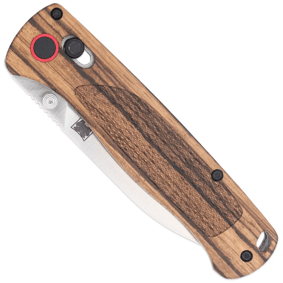 CobraTec Zebrawood Bar Lock Drop Knife