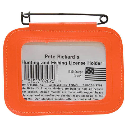 Rickards Hunting License Holder (Single Orange)