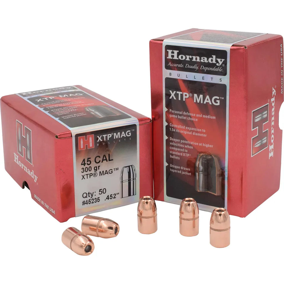 Hornady Traditional Pistol Bullets (45 Cal. .452 300 gr. XTP Mag. 50 box)