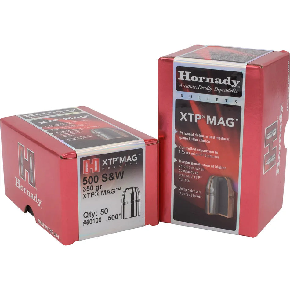 Hornady Traditional Pistol Bullets (50 Cal. .500 350 gr. XTP 50 box)
