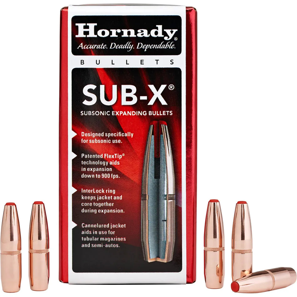 Hornady Sub-X Bullets (30 Cal. .308 175 gr. Sub-X (30-30))