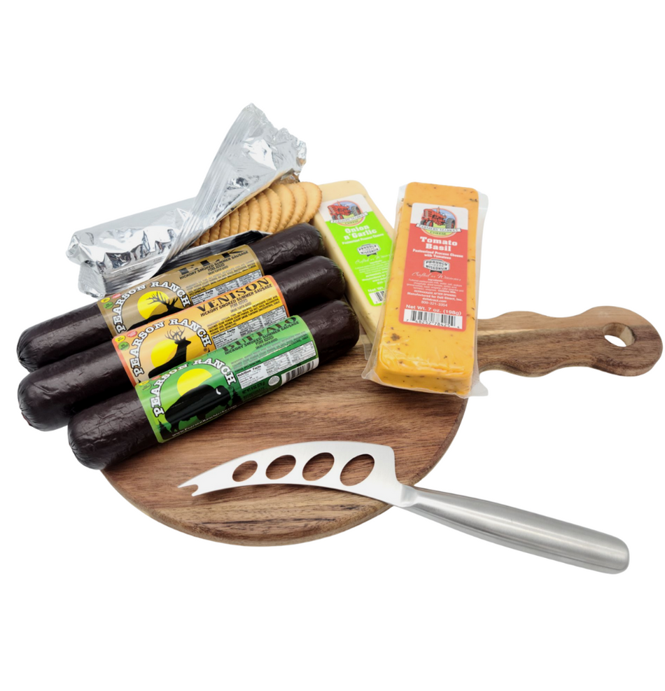 Exotic Meats Cutting Board Gift Set