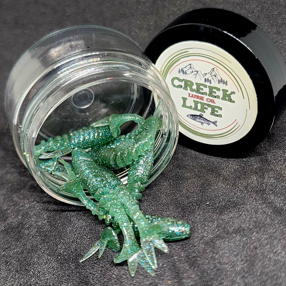Jar of 2" Inch Micro Swimbait "Tennessee Creek Shark"