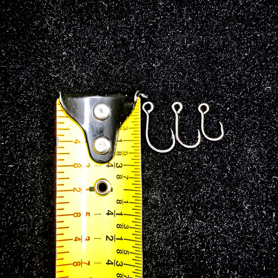 Large Eye Inline Single Hooks (Treble Replacement Hooks 10 pack)