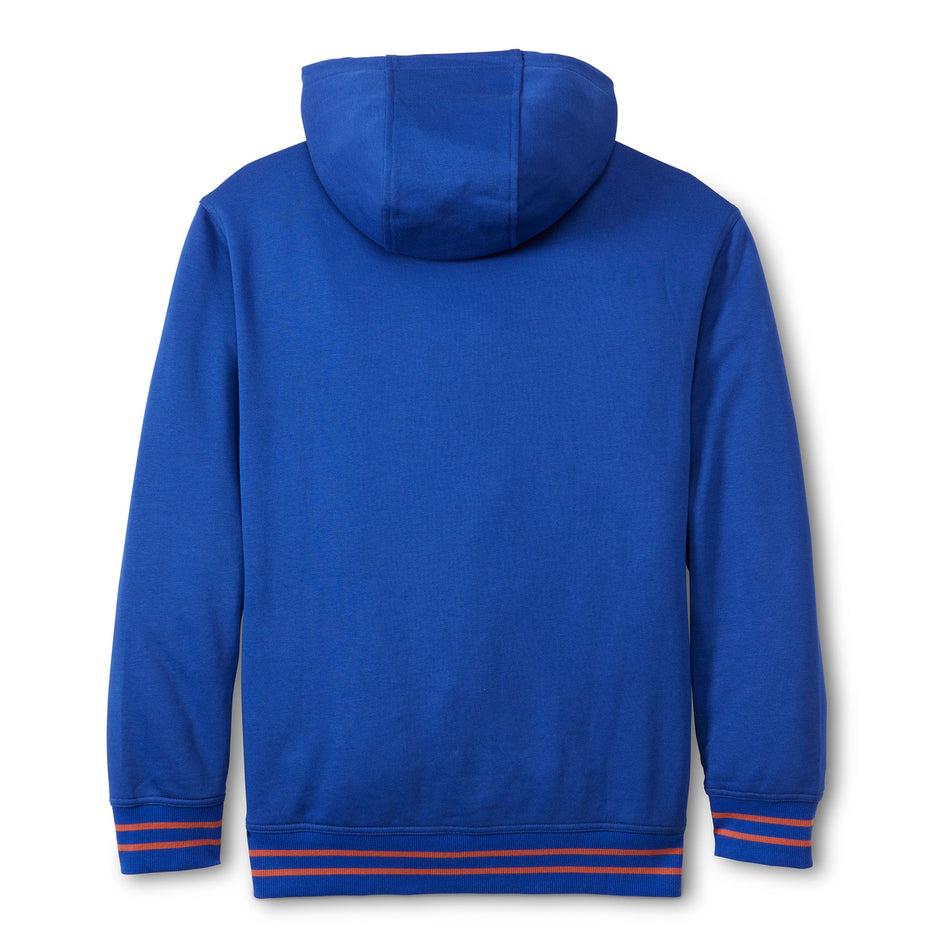 French Terry Applique Hoodie Royal Blue