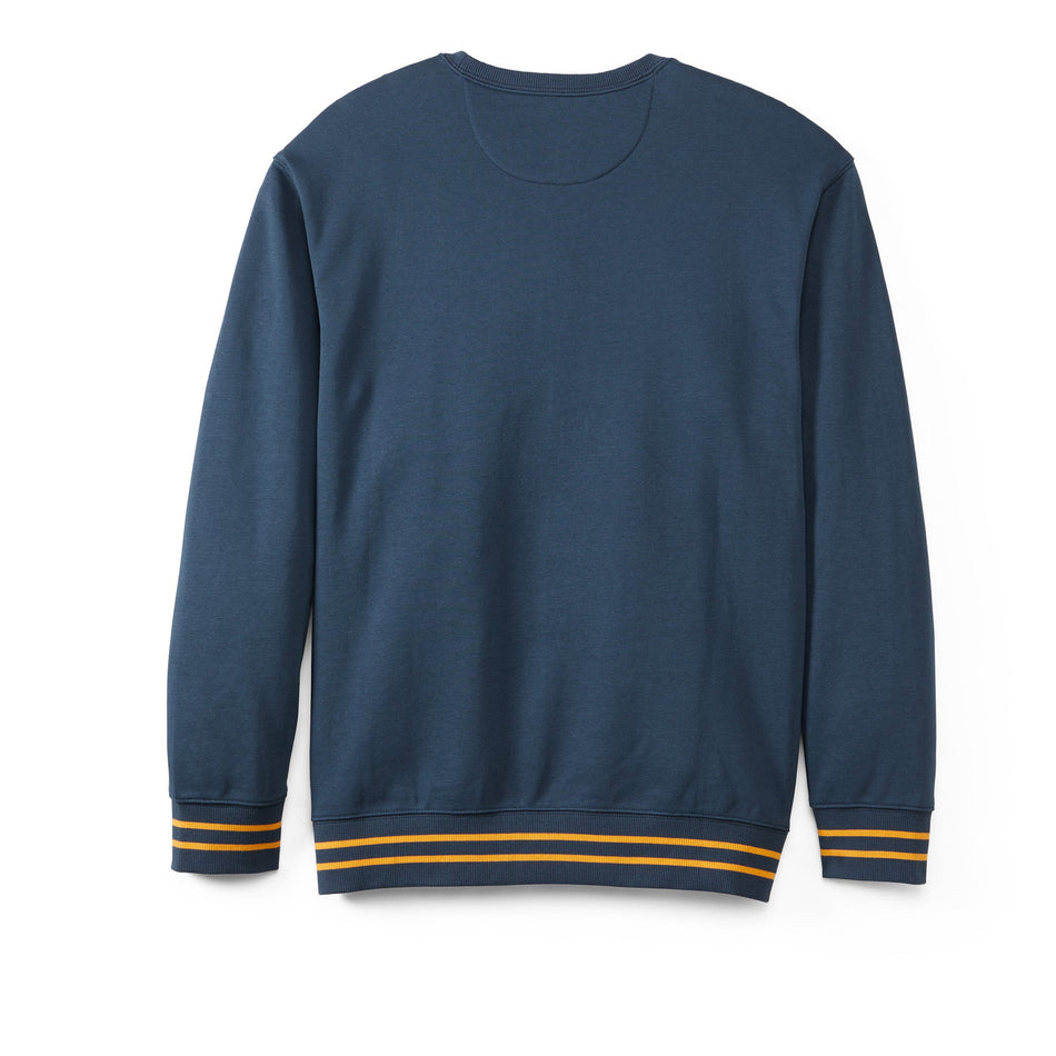 French Terry Applique Crew Navy Blue