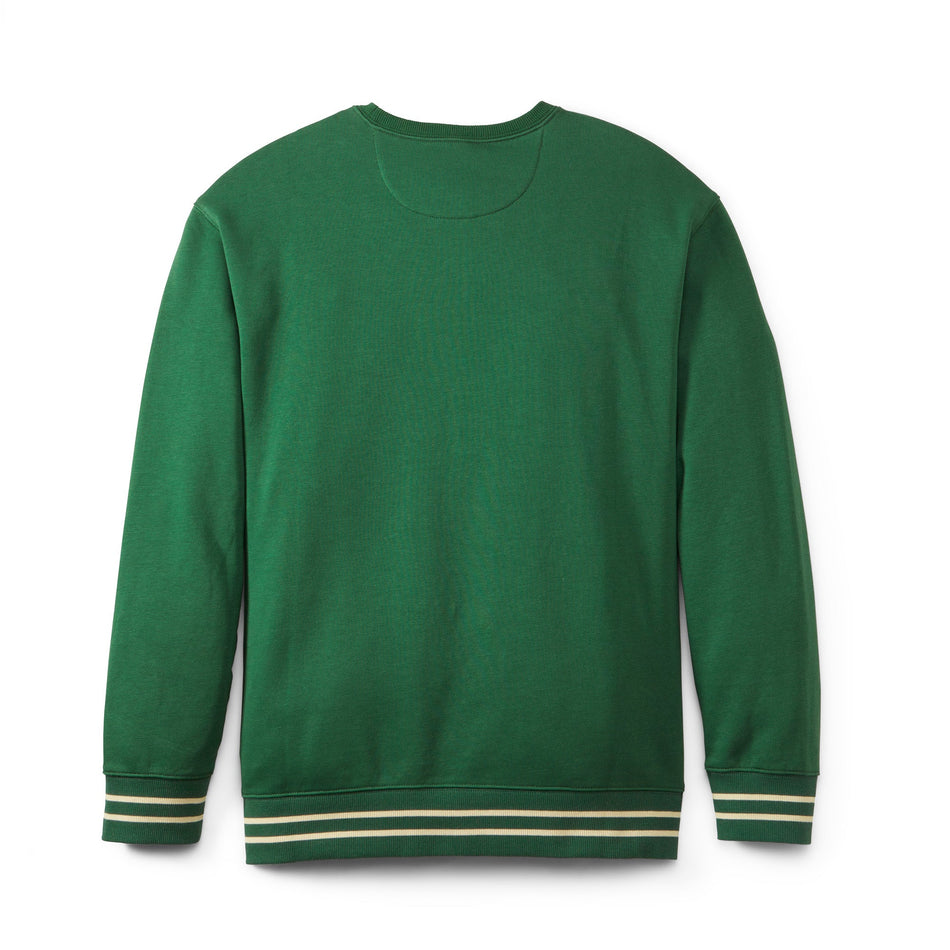 French Terry Applique Crew Field Green
