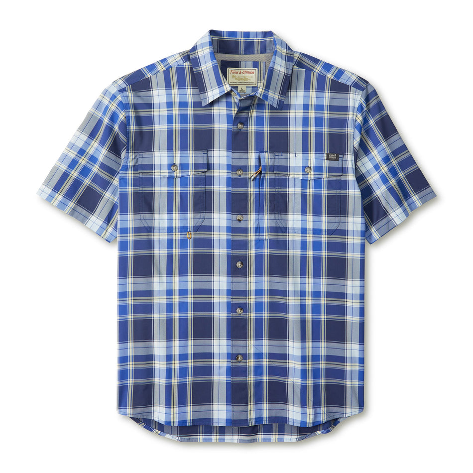Performance Fishing Shirt - Ultramarine Plaid