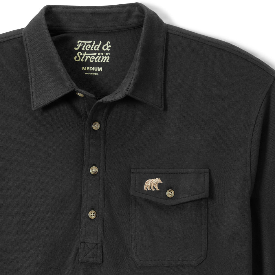Flying Birdie Polo - Black