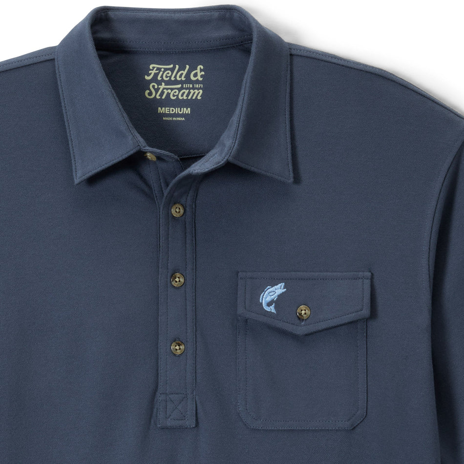 Flying Birdie Polo - Navy Blue