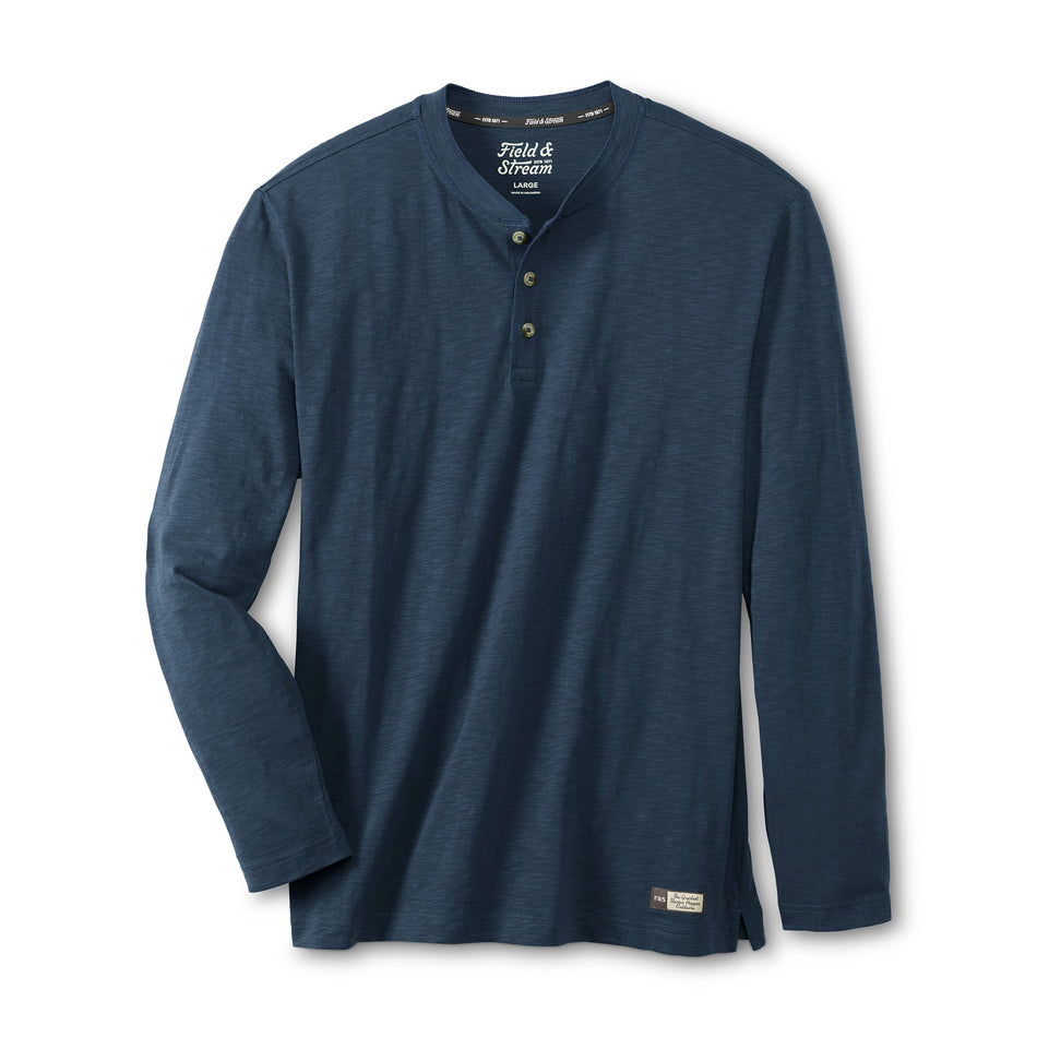 Hemingway Long Sleeve Henley Navy Blue