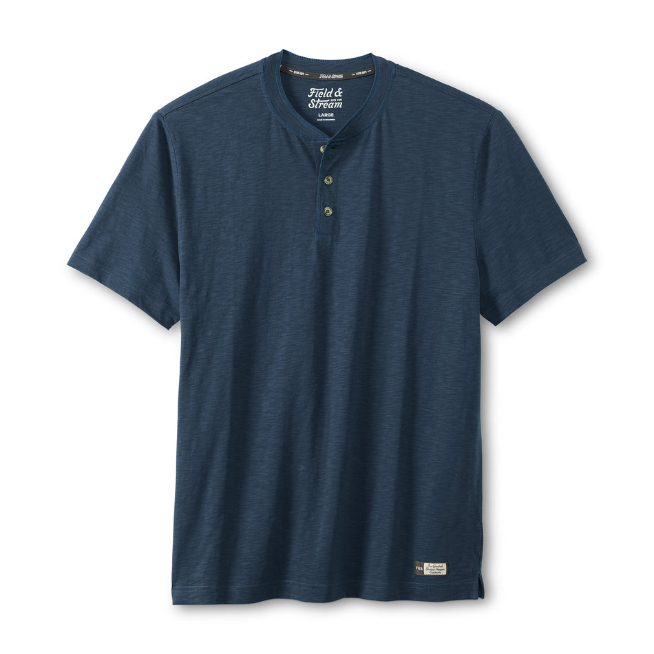 Hemingway Short Sleeve Henley Navy Blue
