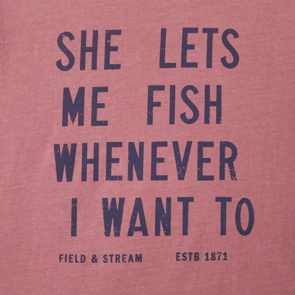 Mo Fish Tee - Wine