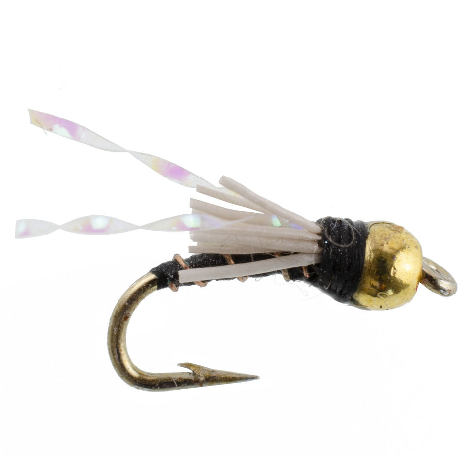 Beadhead Black 3 Dollar Dip Serendipity Wet Fly Fishing Flies - 1 Dozen Flies Hook Size 18