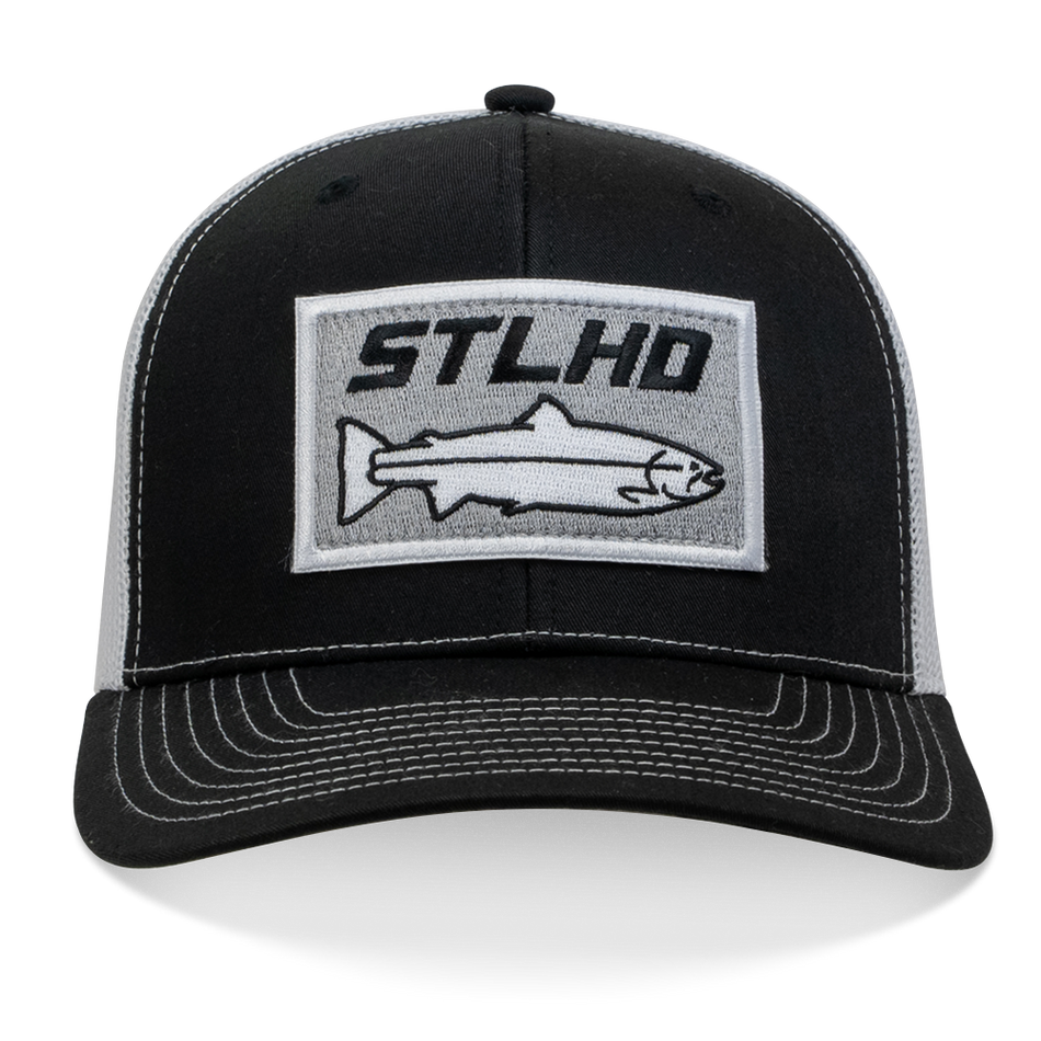 STLHD Winter Ice Black/White Trucker Snapback Hat