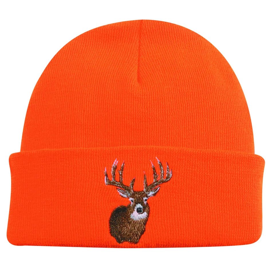 Outdoor Cap Knit Watch Cap w/Deer