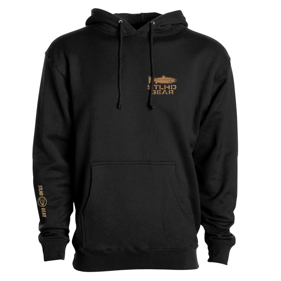 STLHD Men’s Work Hard Fish Hard Premium Hoodie