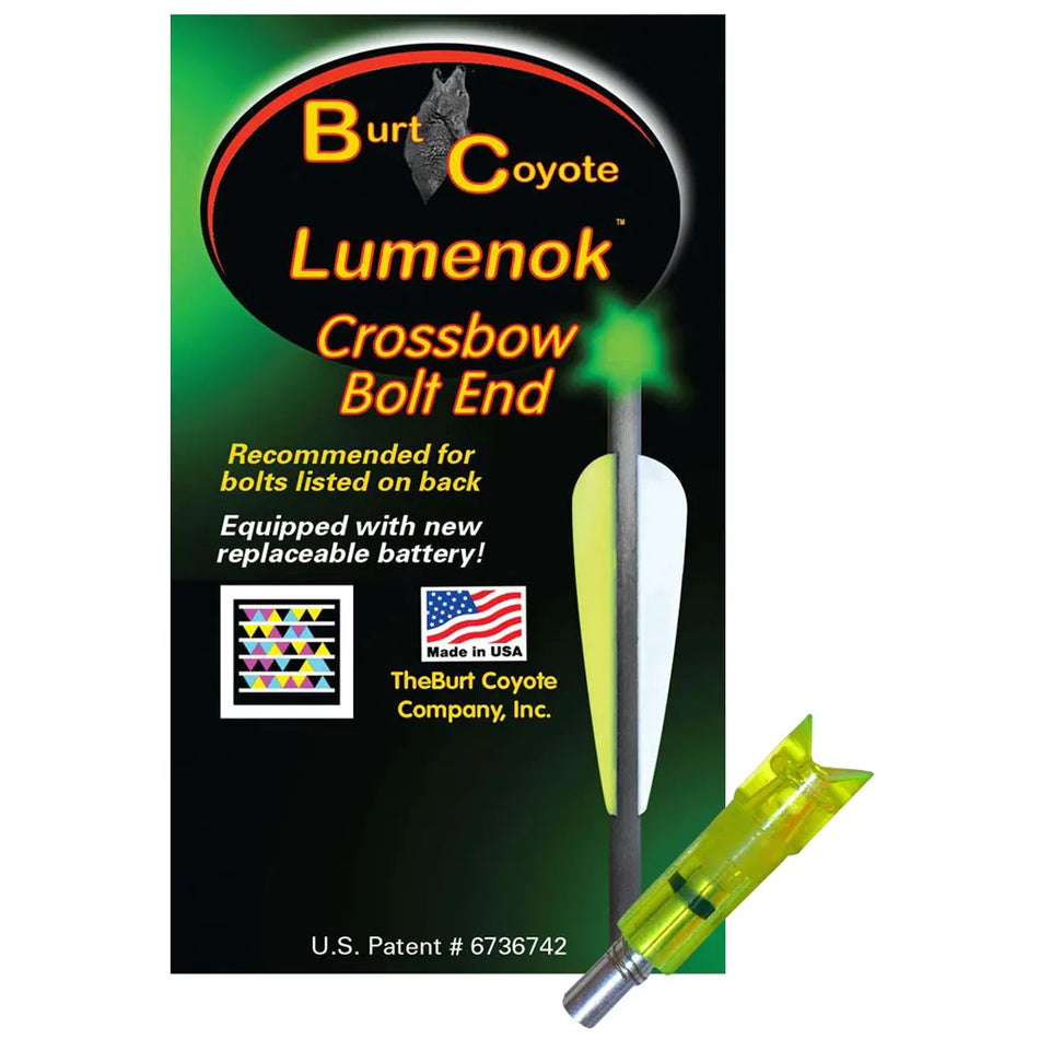 Lumenok Crossbow Nocks (Green Moon Gold Tip 3 pk.)