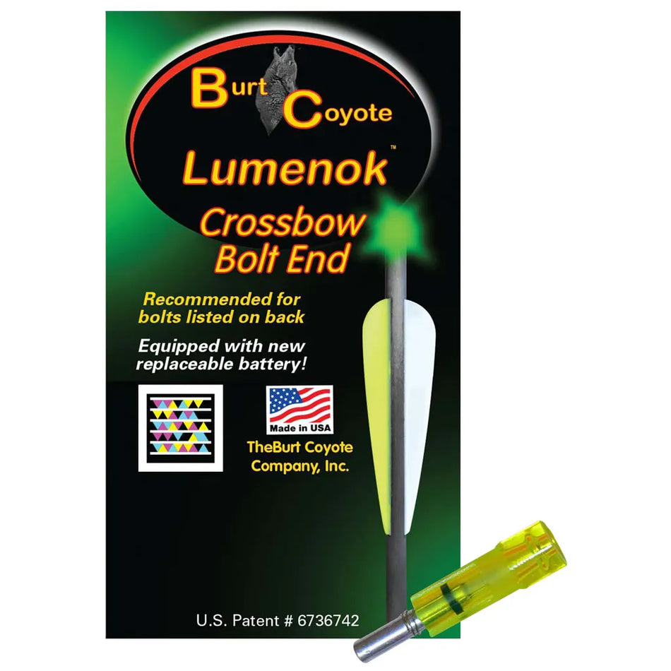 Lumenok Crossbow Nocks (Green Flat Gold Tip 3 pk.)